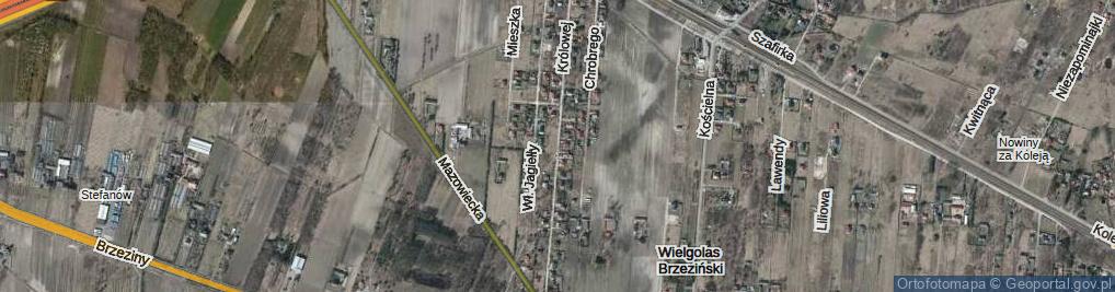 Zdjęcie satelitarne Królowej Jadwigi ul.